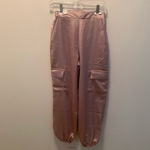 Miss Selfridge silk look cargo pants